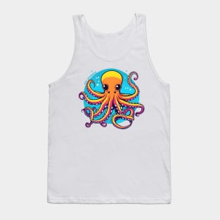 Mysterious Cthulhu Octopus friendly creature design Tank Top